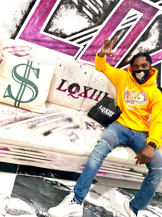 LQXIII Time is Money Gold Hoodie